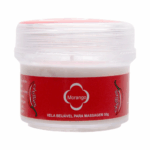 Vela beijável aromática de morango para massagem 50G