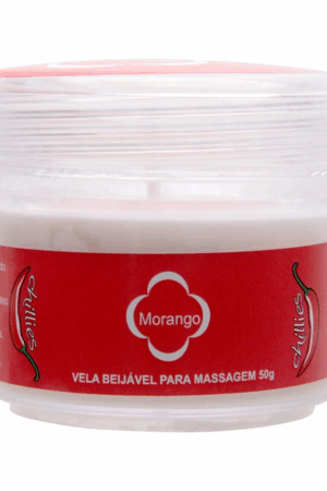 Vela beijável aromática de morango para massagem 50G