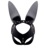 Máscara Formato Coelho 2 Preto