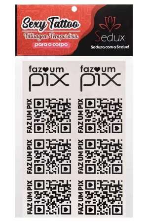 Faz Um Pix Tatuagem Temporária 10 X 15Cm