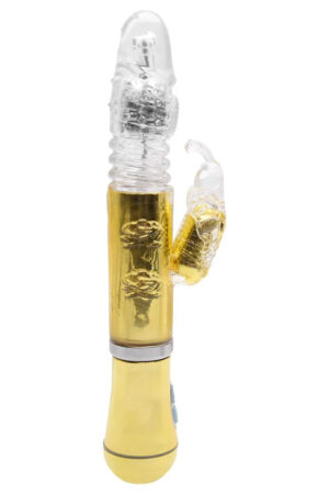 Vibrador Rotativo Borboleta Cromado Usb Sexy Import