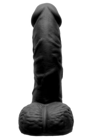 Pênis De Borracha Maciço Escroto 14,5cm X 3,5cm