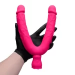 Pênis Duplo Com Vibro Flexible