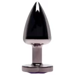 Plug Anal Abs Coração Onix Com Pedra